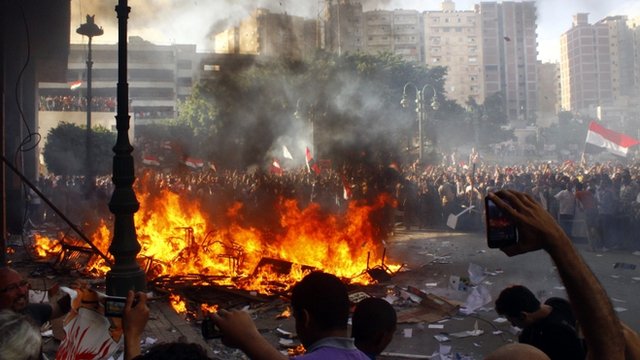 This shows fresh rioting in Egypt as of June 2013. The first anniversary of the Morsi regime is triggering protests across the country, while the military insists that chaos will not be tolerated, and the Suez Canal will stay open. International shippers are starting to doubt that. And as the social unrest spreads, the pressure builds on Cairo to raise the fees for transiting the Canal, which is the last major source of foreign exchange for the regime. As time goes on, the Canal will become a riskier as well as more expensive proposition.