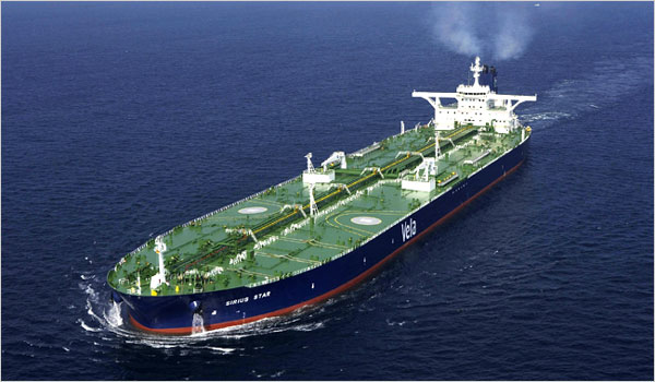 Sirius Star - US $3.2 million
ransom paid for the VLCC - January 2009